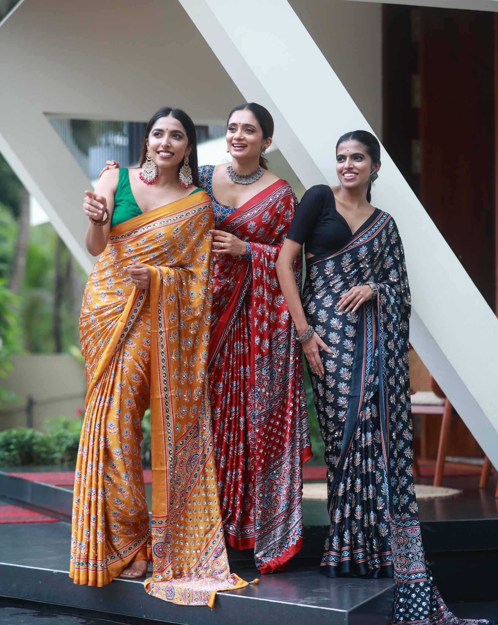 YNF Wholesale Satin Printed Sarees  | Surat Manufacturer