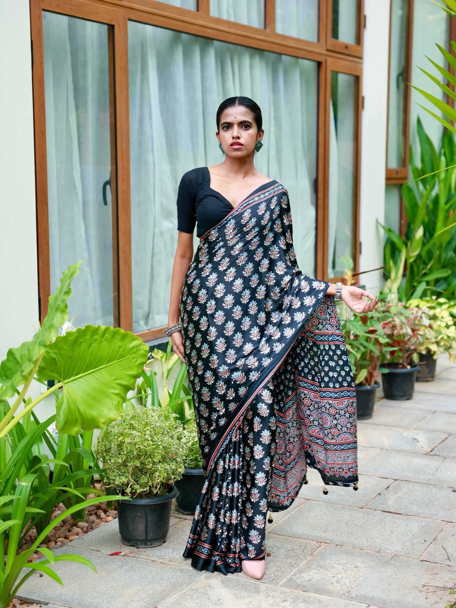 YNF Wholesale Satin Printed Sarees  | Surat Manufacturer