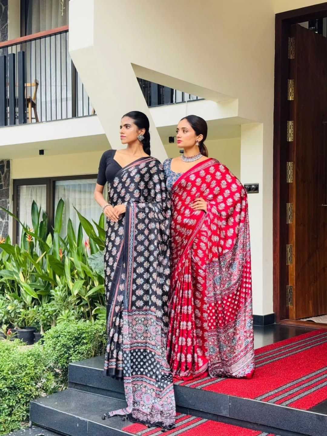 YNF Wholesale Satin Printed Sarees  | Surat Manufacturer