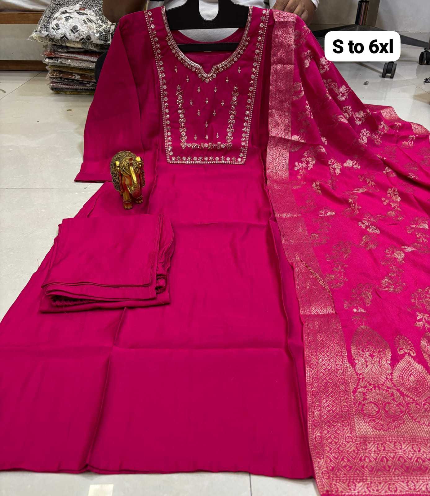 YNF Wholesale Heavy Roman Silk Designer Kurtis  | Surat Manufacturer
