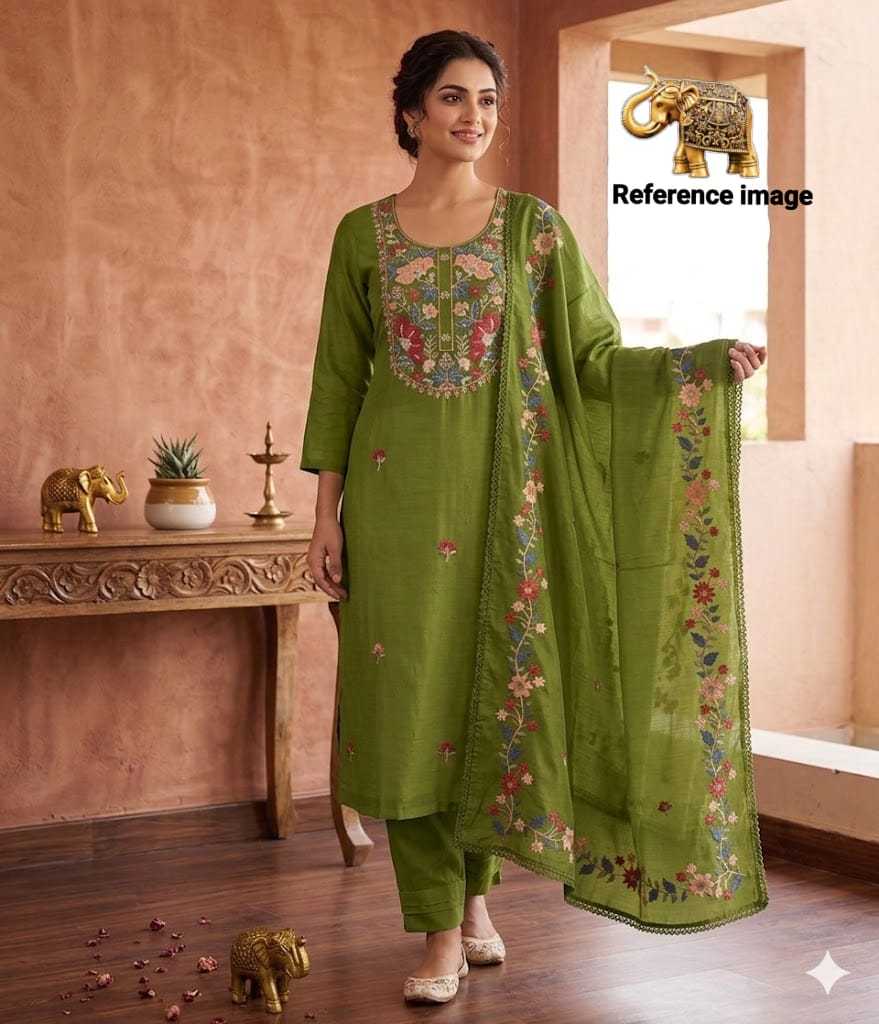 YNF Wholesale Chanderi Soft Long Kurtis  | Surat Manufacturer