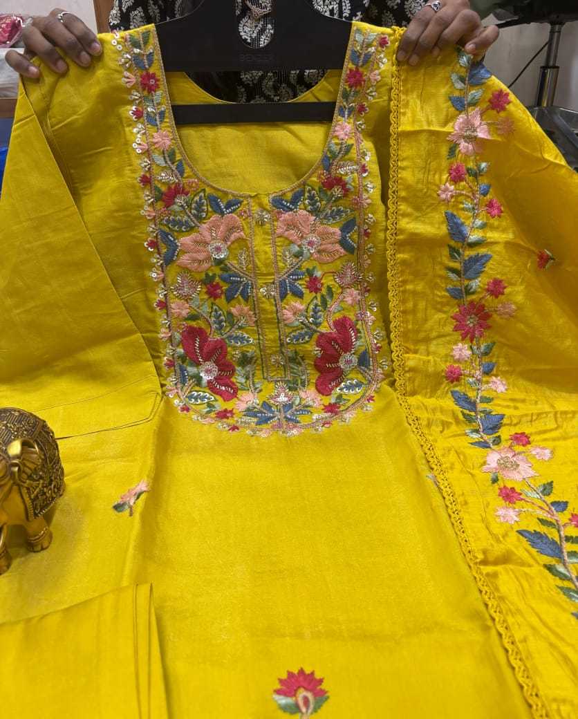 YNF Wholesale Chanderi Soft Long Kurtis  | Surat Manufacturer