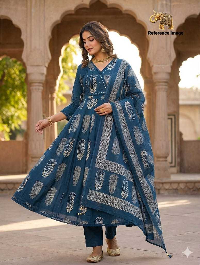 YNF Wholesale Cotton Anarkali Kurtis  | Surat Manufacturer