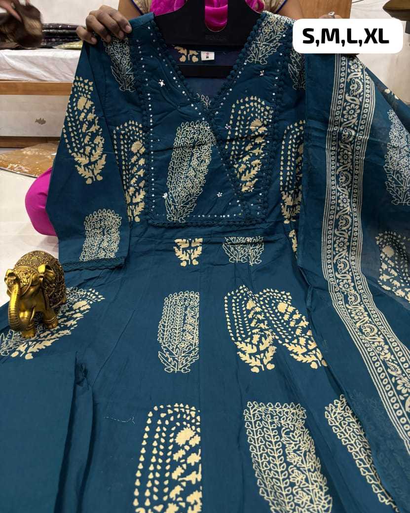 YNF Wholesale Cotton Anarkali Kurtis  | Surat Manufacturer