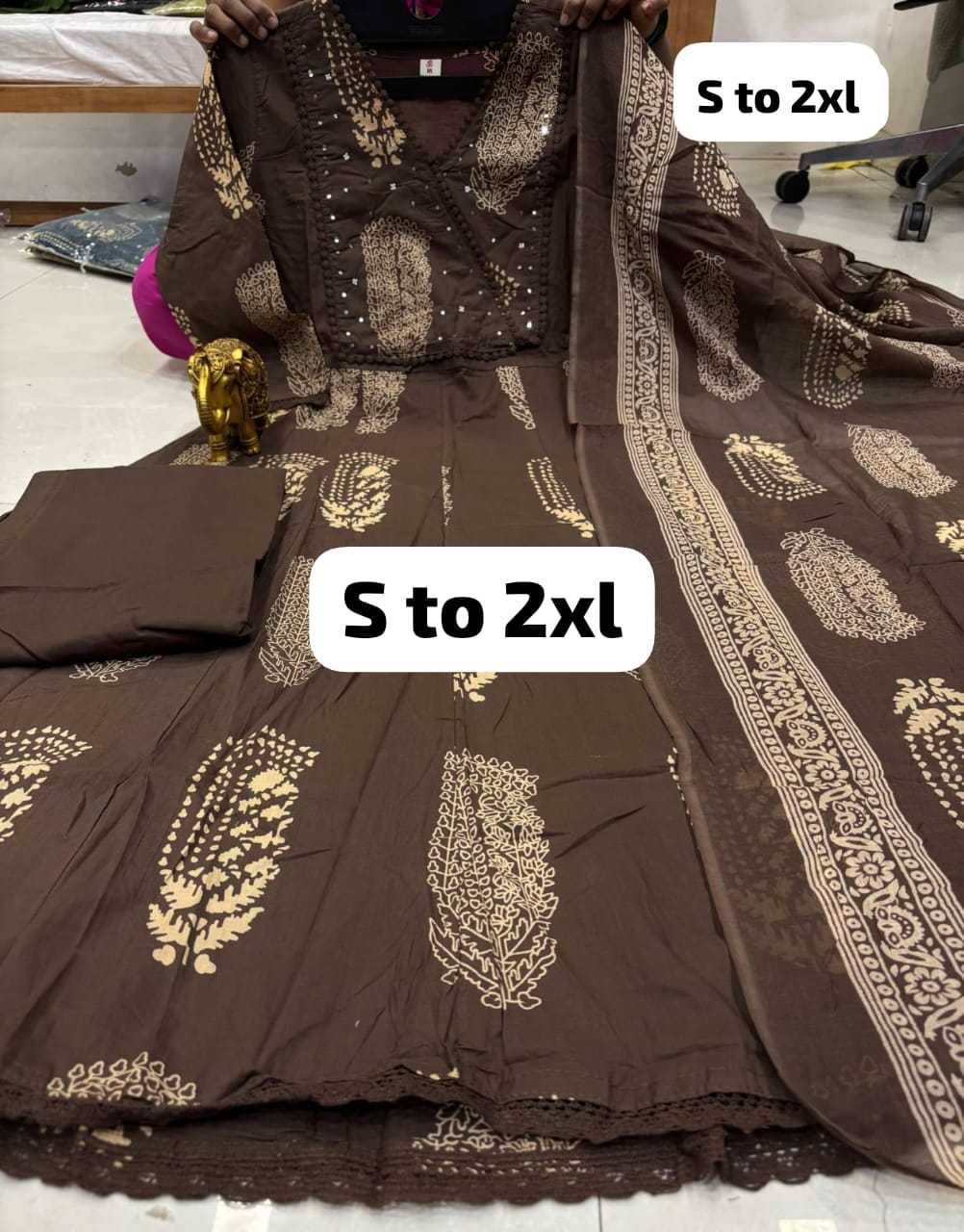 YNF Wholesale Cotton Anarkali Kurtis  | Surat Manufacturer