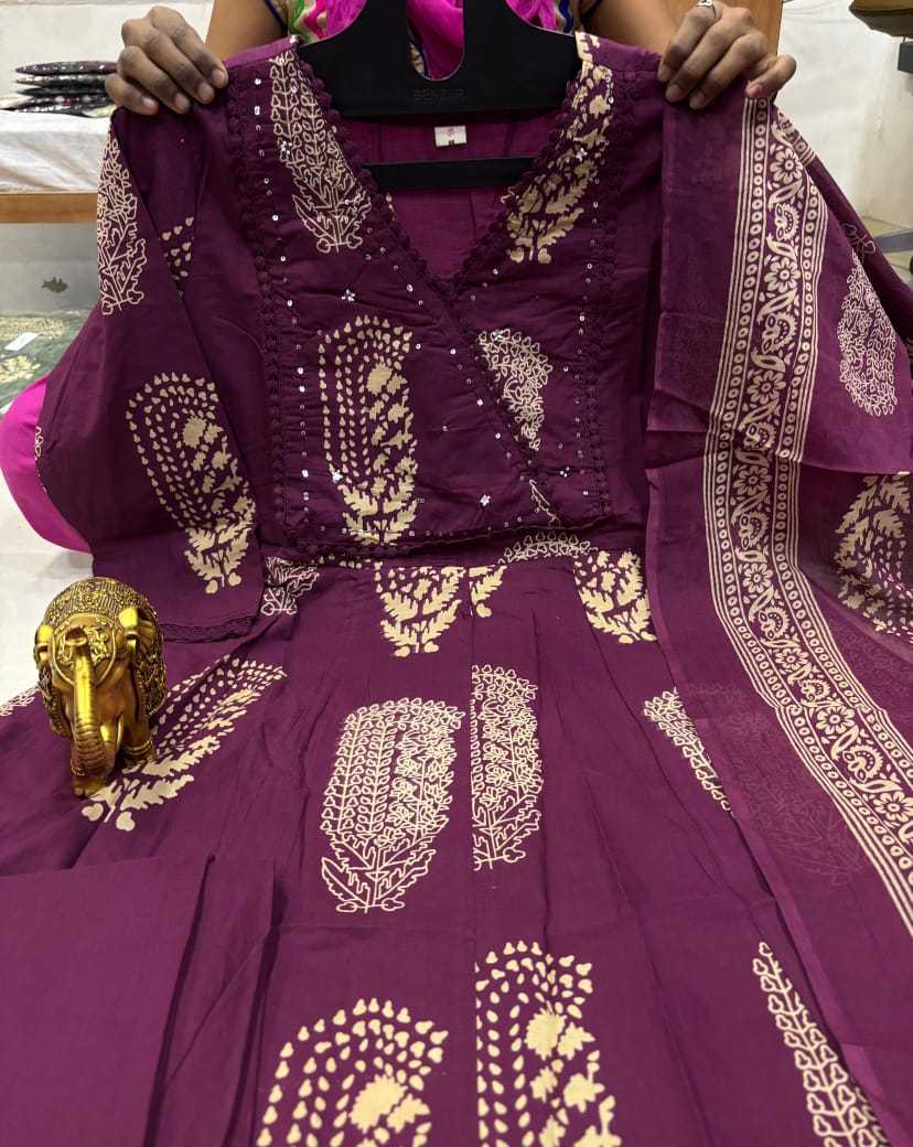 YNF Wholesale Cotton Anarkali Kurtis  | Surat Manufacturer