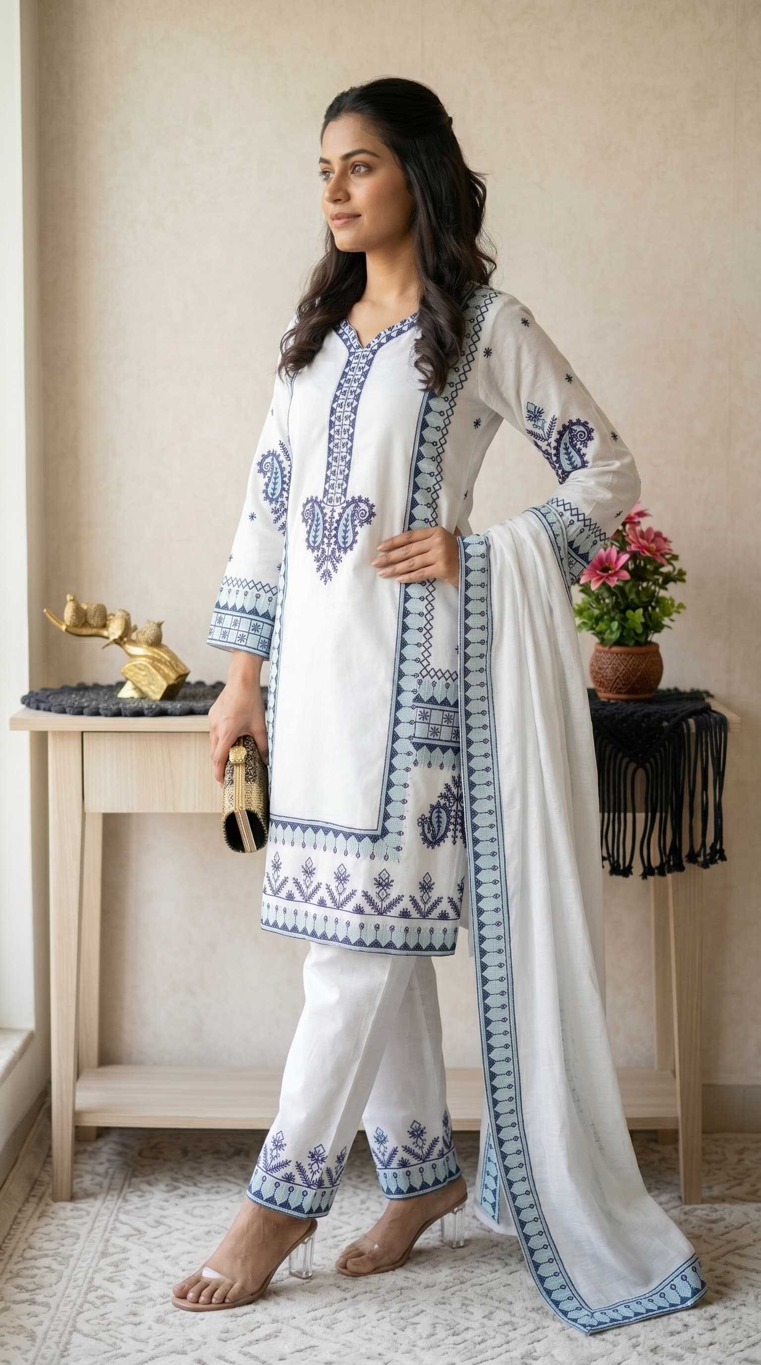 YNF Wholesale Pure Rayon Embroidery Suits  | Surat Manufacturer