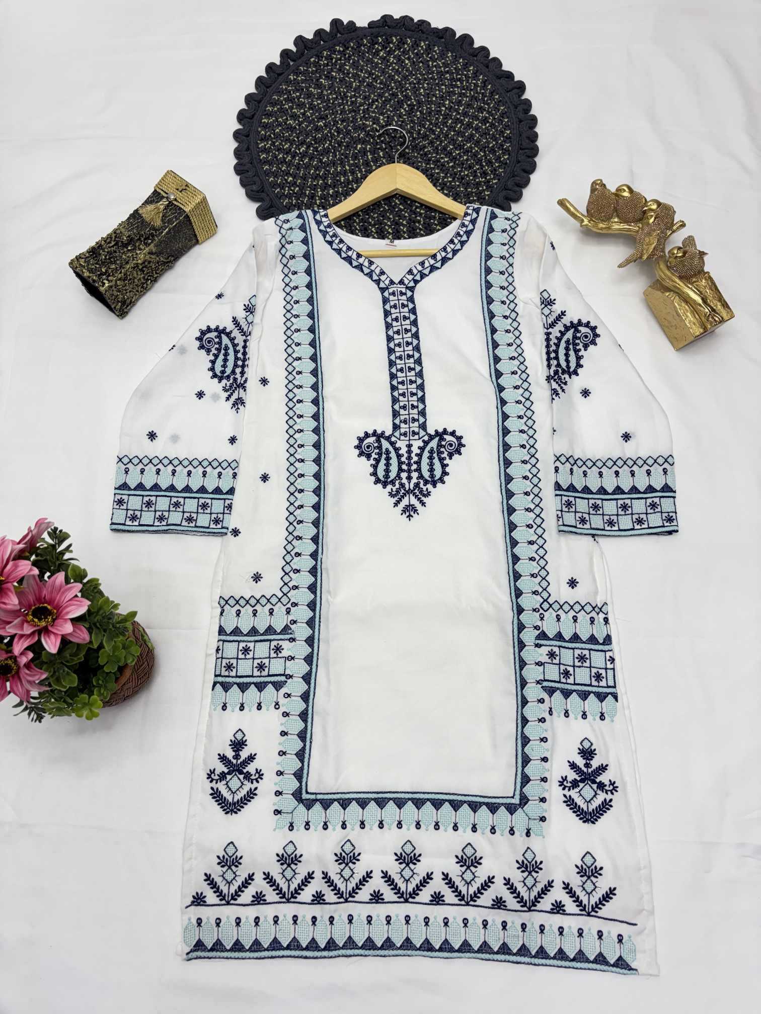 YNF Wholesale Pure Rayon Embroidery Suits  | Surat Manufacturer