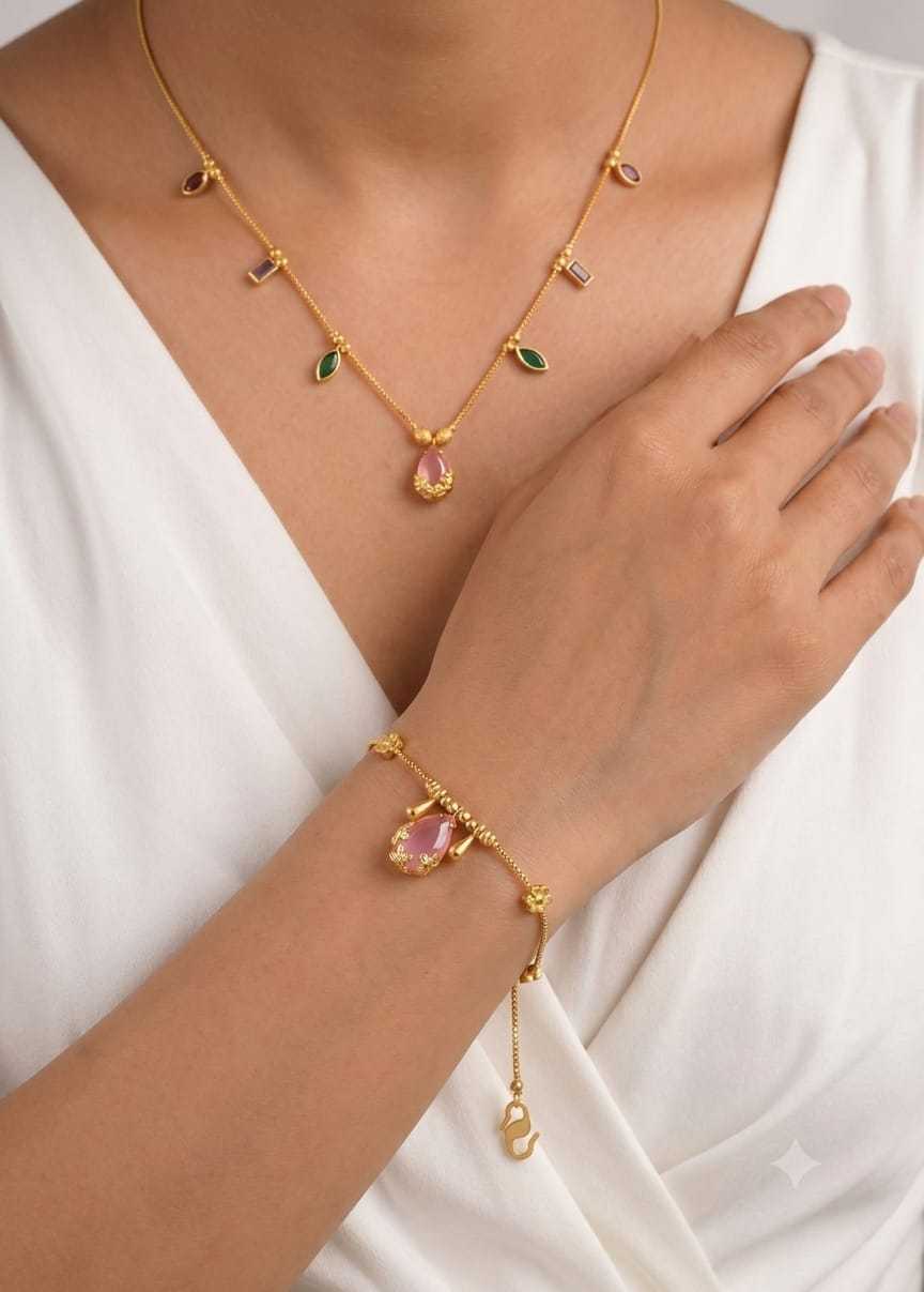 YNF Wholesale Brass Antique Necklaces Set  | Surat Manufacturer