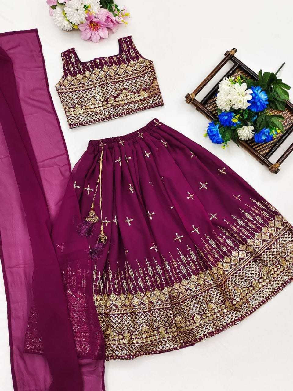 YNF Wholesale Blooming Kids Gown  | Surat Manufacturer
