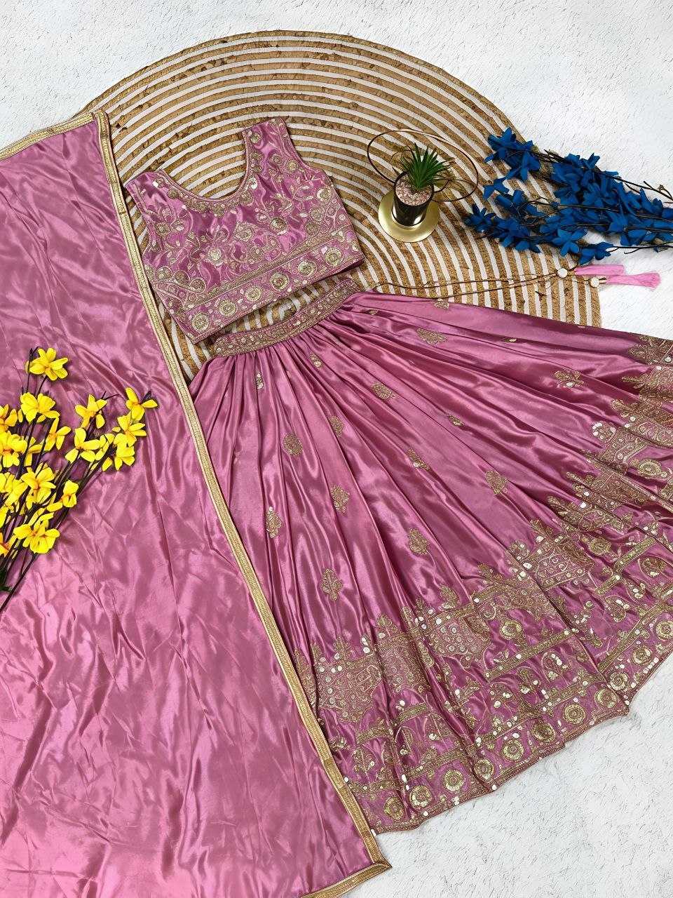 YNF Wholesale Chinon Silk Kids Lehenga  | Surat Manufacturer