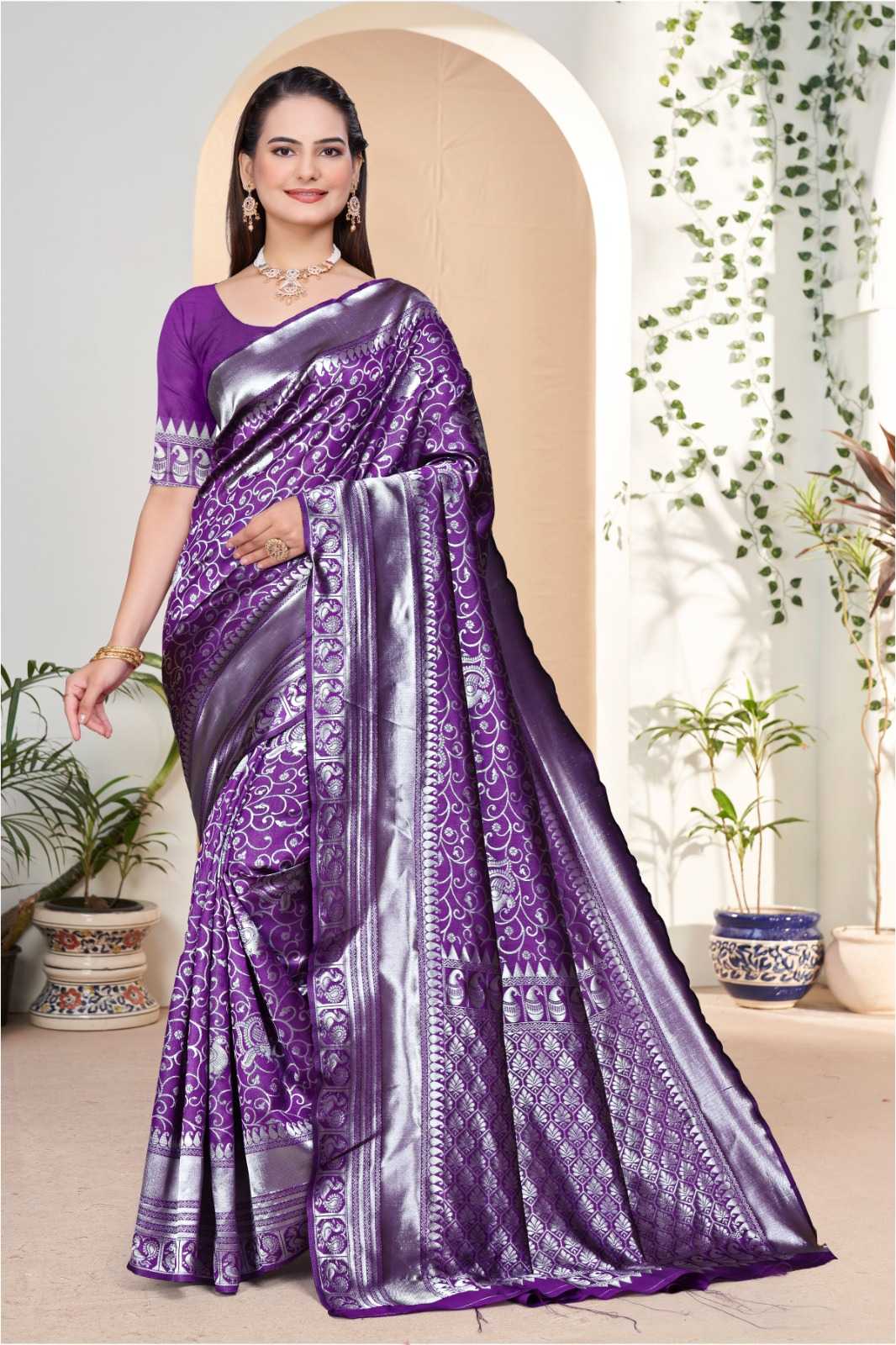 YNF Wholesale Lichi Silk Banarasi Silk Sarees  | Surat Manufacturer