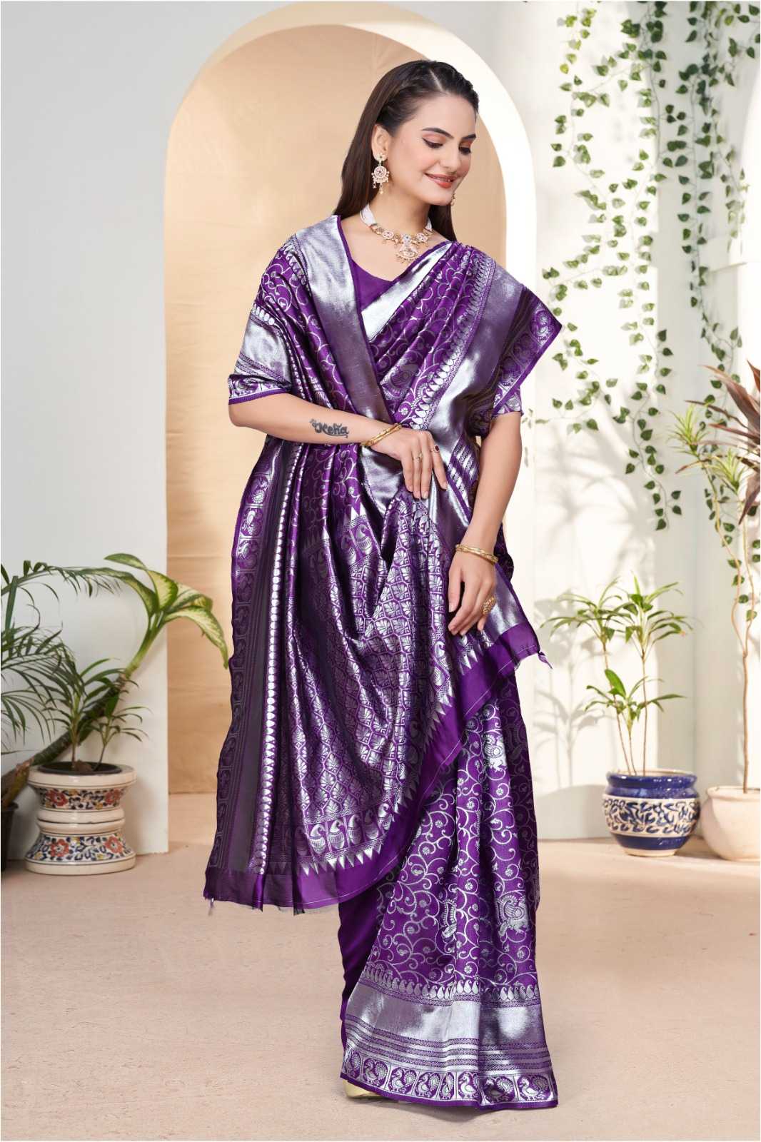 YNF Wholesale Lichi Silk Banarasi Silk Sarees  | Surat Manufacturer