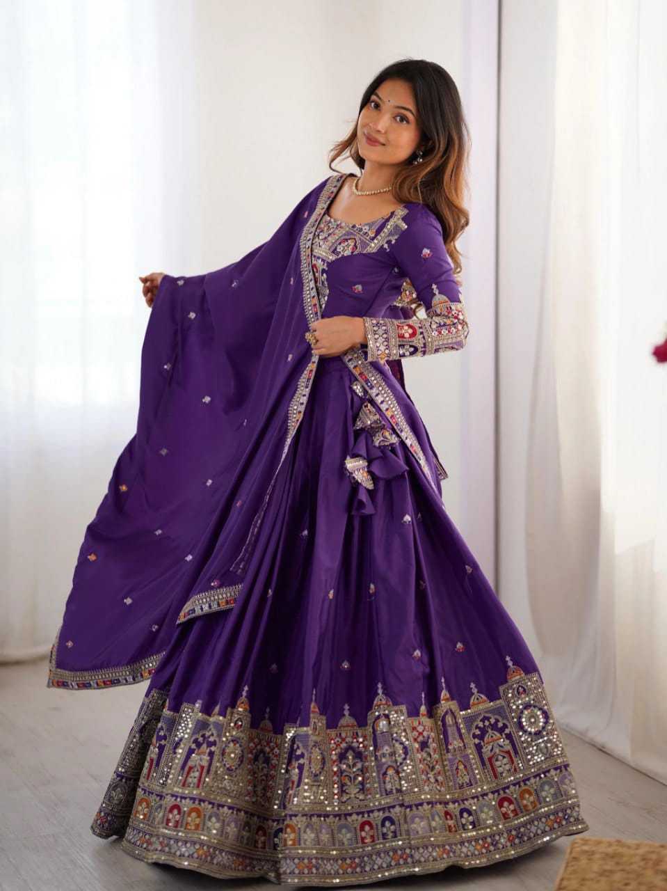 YNF Wholesale Chinon Fancy Lehenga  | Surat Manufacturer