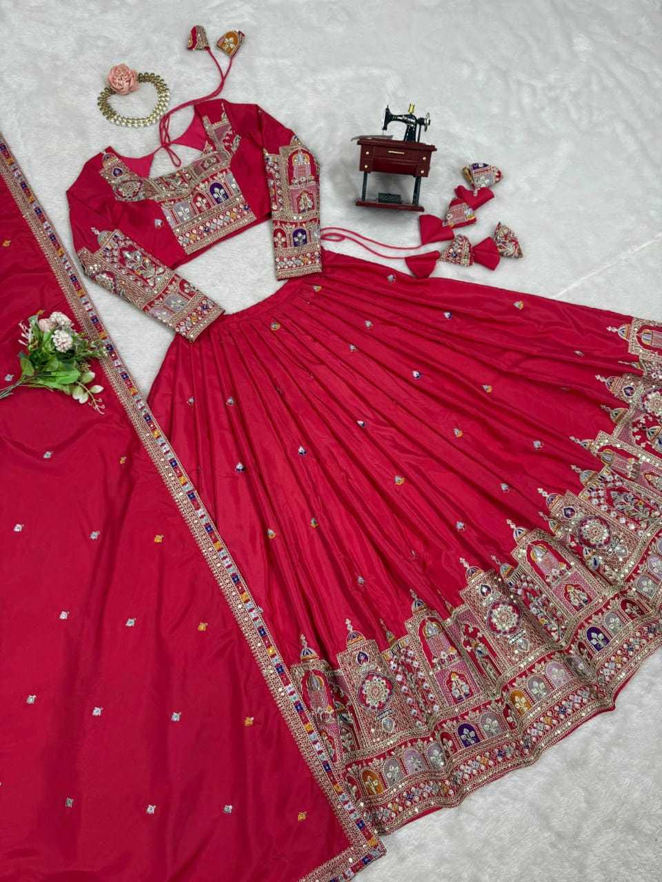 YNF Wholesale Chinon Fancy Lehenga  | Surat Manufacturer