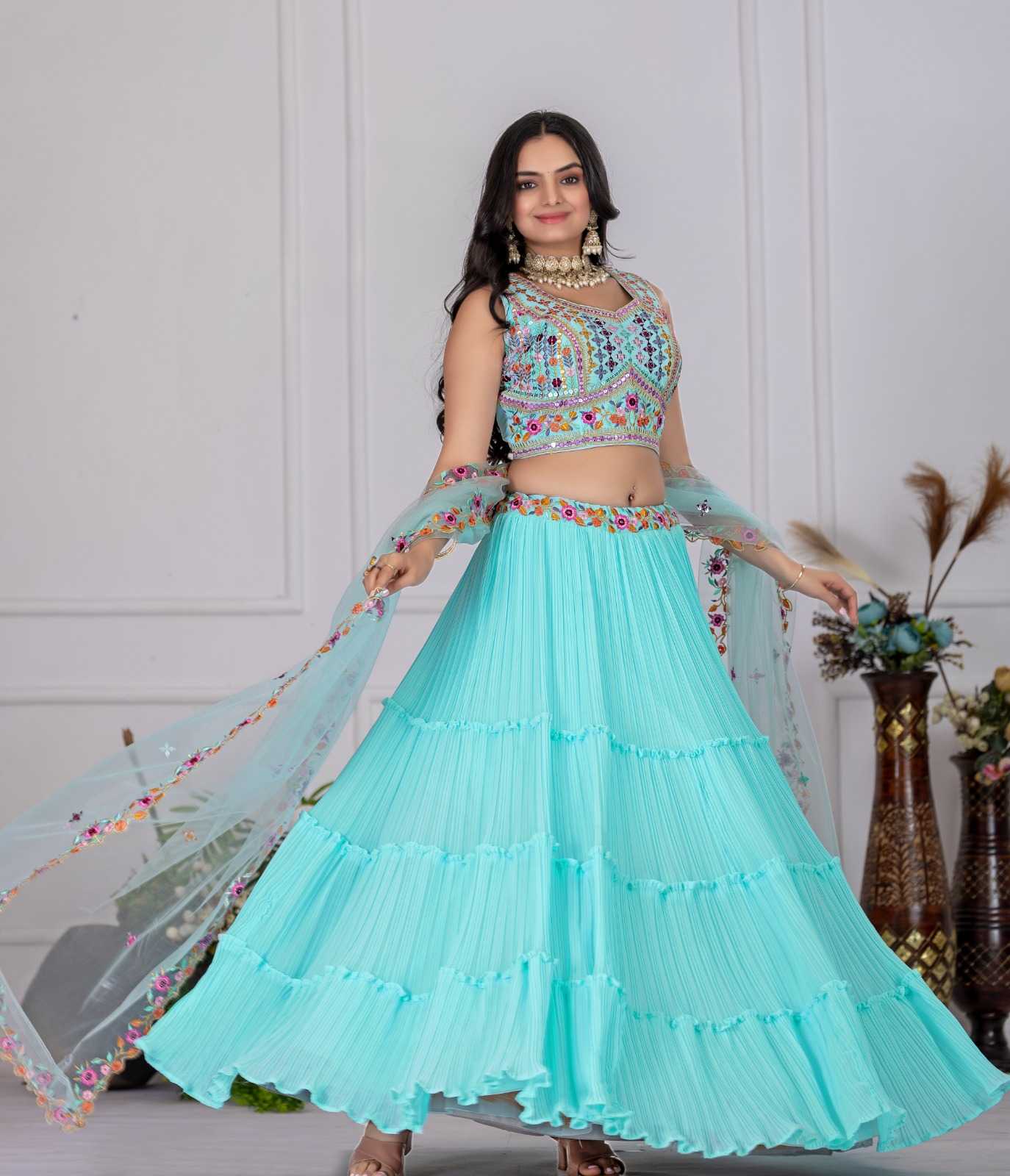 YNF Wholesale Faux Georgette Fancy Lehenga KESH173 1115 | Surat Manufacturer