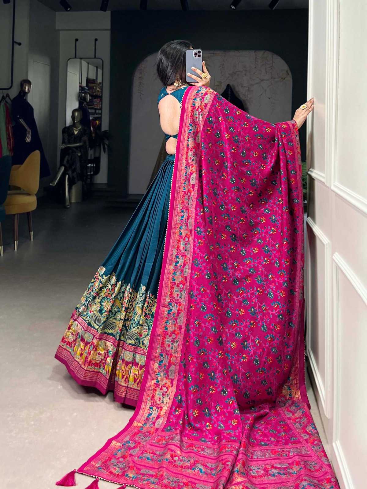 YNF Wholesale Tussar Silk Fancy Lehenga  | Surat Manufacturer