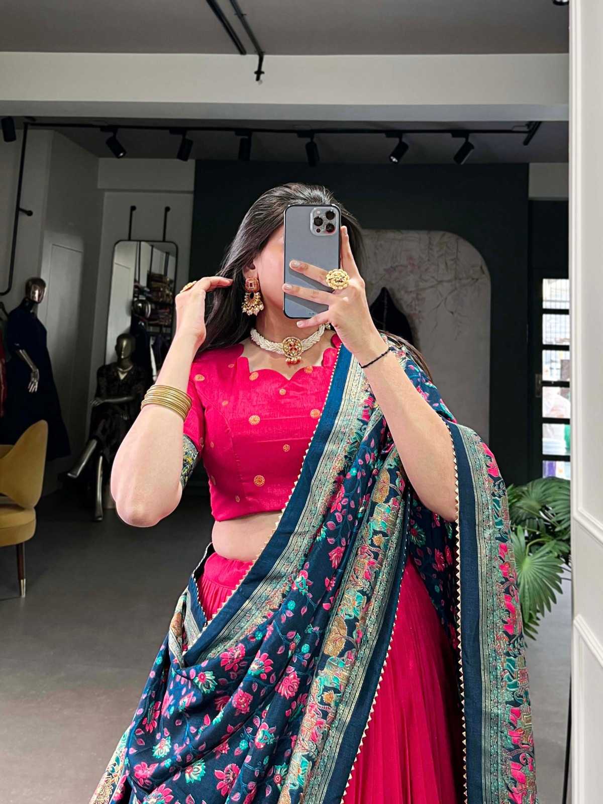 YNF Wholesale Tussar Silk Fancy Lehenga  | Surat Manufacturer