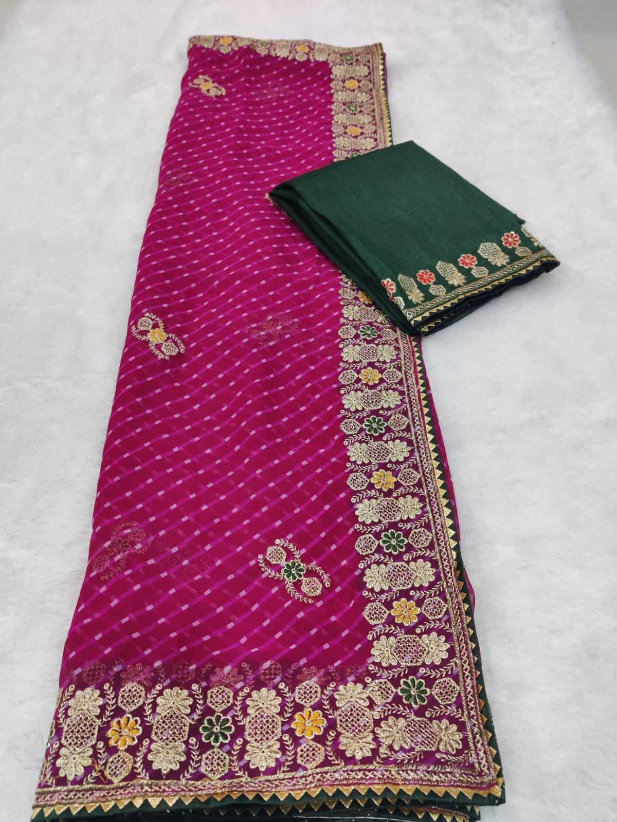 YNF Wholesale Georgette Fancy Sarees  | Surat Manufacturer