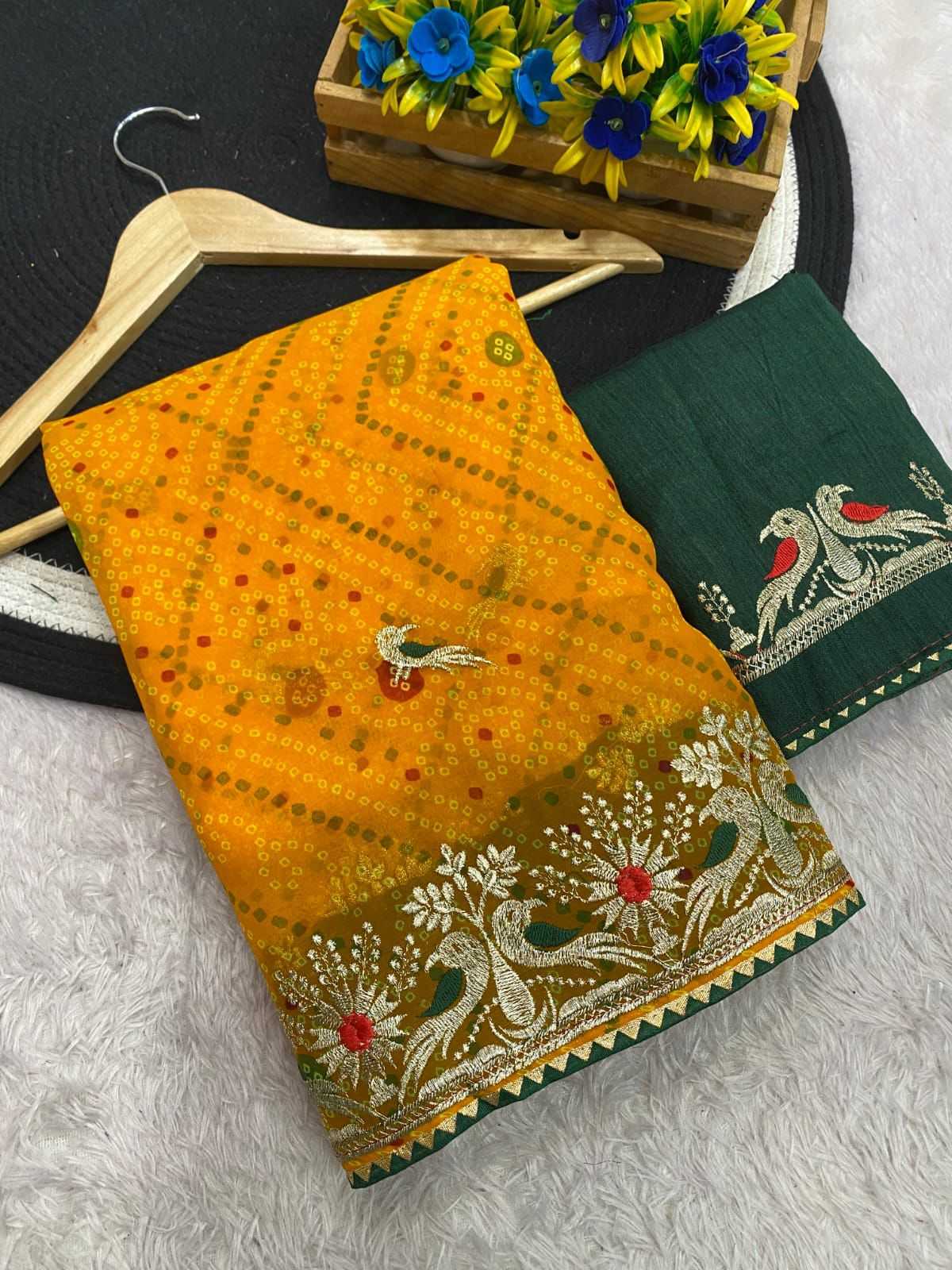 YNF Wholesale Georgette Fancy Sarees  | Surat Manufacturer