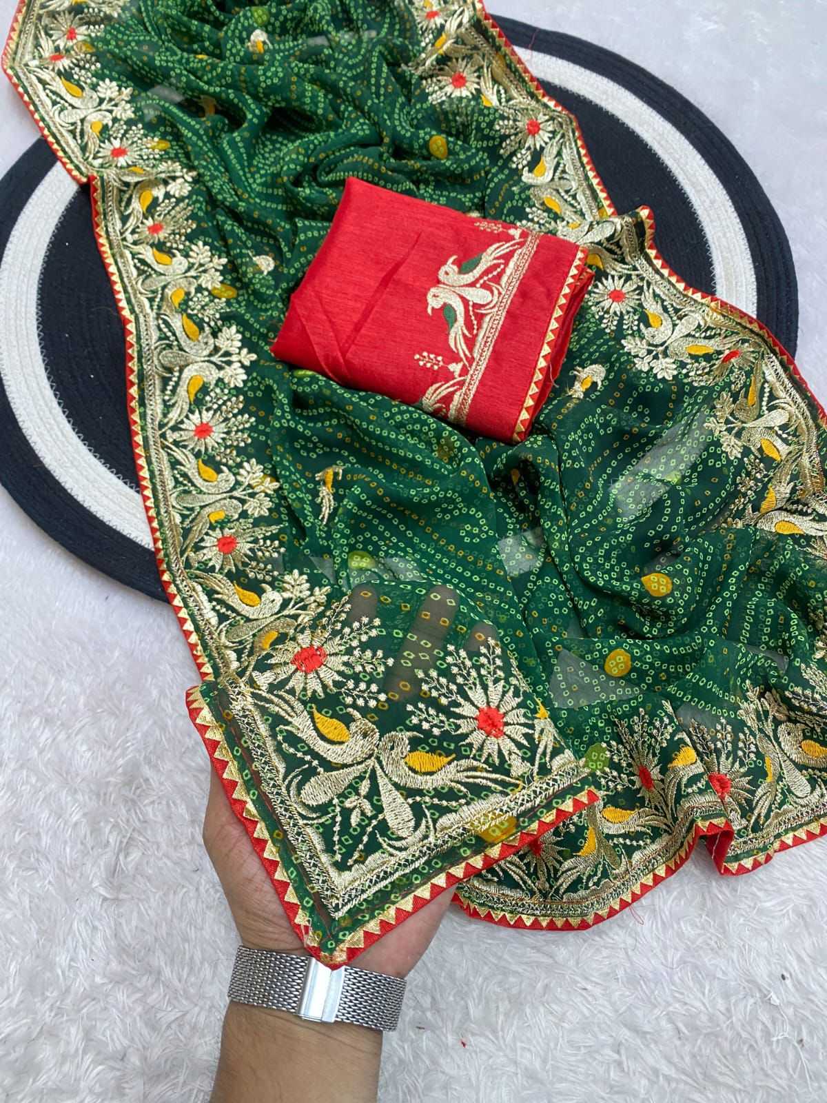 YNF Wholesale Georgette Fancy Sarees  | Surat Manufacturer