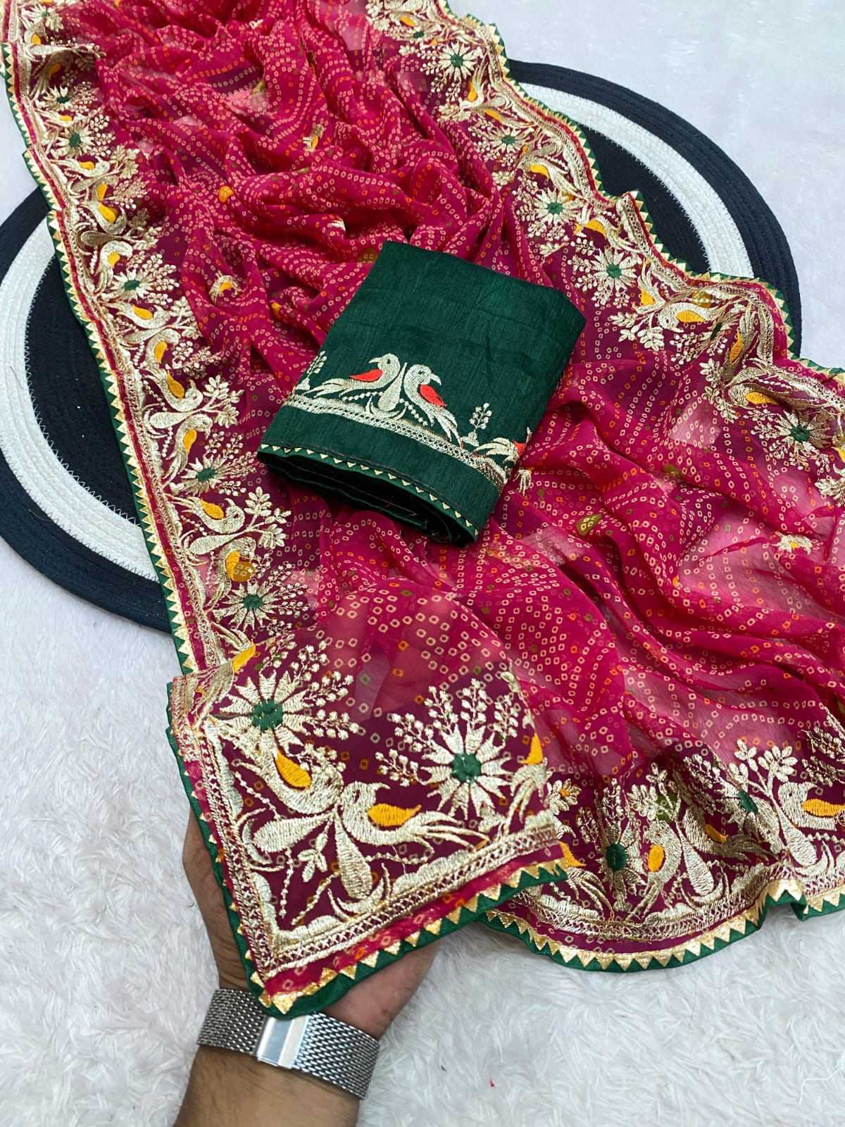 YNF Wholesale Georgette Fancy Sarees  | Surat Manufacturer