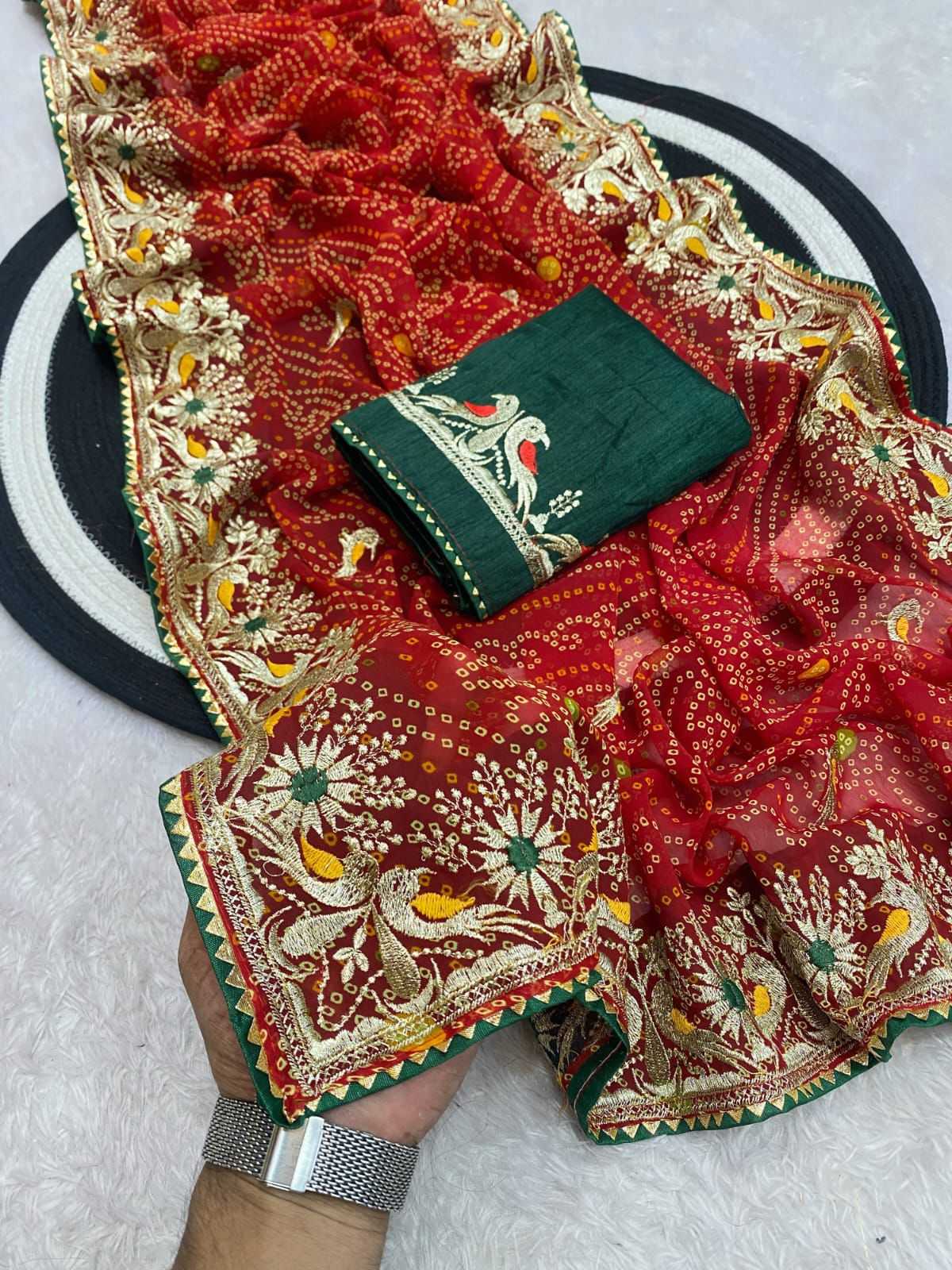 YNF Wholesale Georgette Fancy Sarees  | Surat Manufacturer