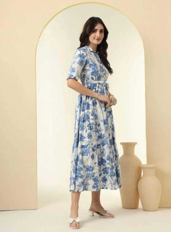 YNF Wholesale Pure Rayon Printed Kurtis  | Surat Manufacturer
