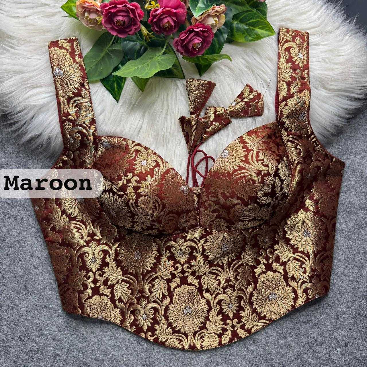 YNF Wholesale Banarasi Soft Silk Blouse  | Surat Manufacturer
