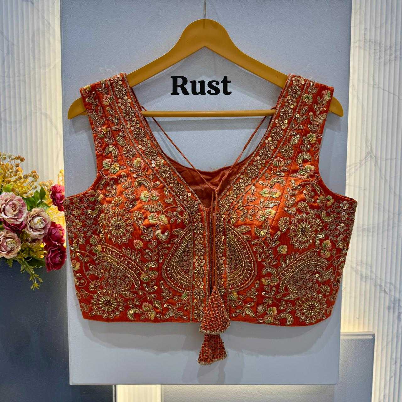 YNF Wholesale Pure Silk V-Neck Blouses  | Surat Manufacturer