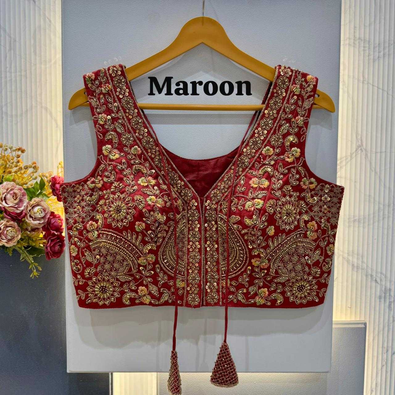 YNF Wholesale Pure Silk V-Neck Blouses  | Surat Manufacturer