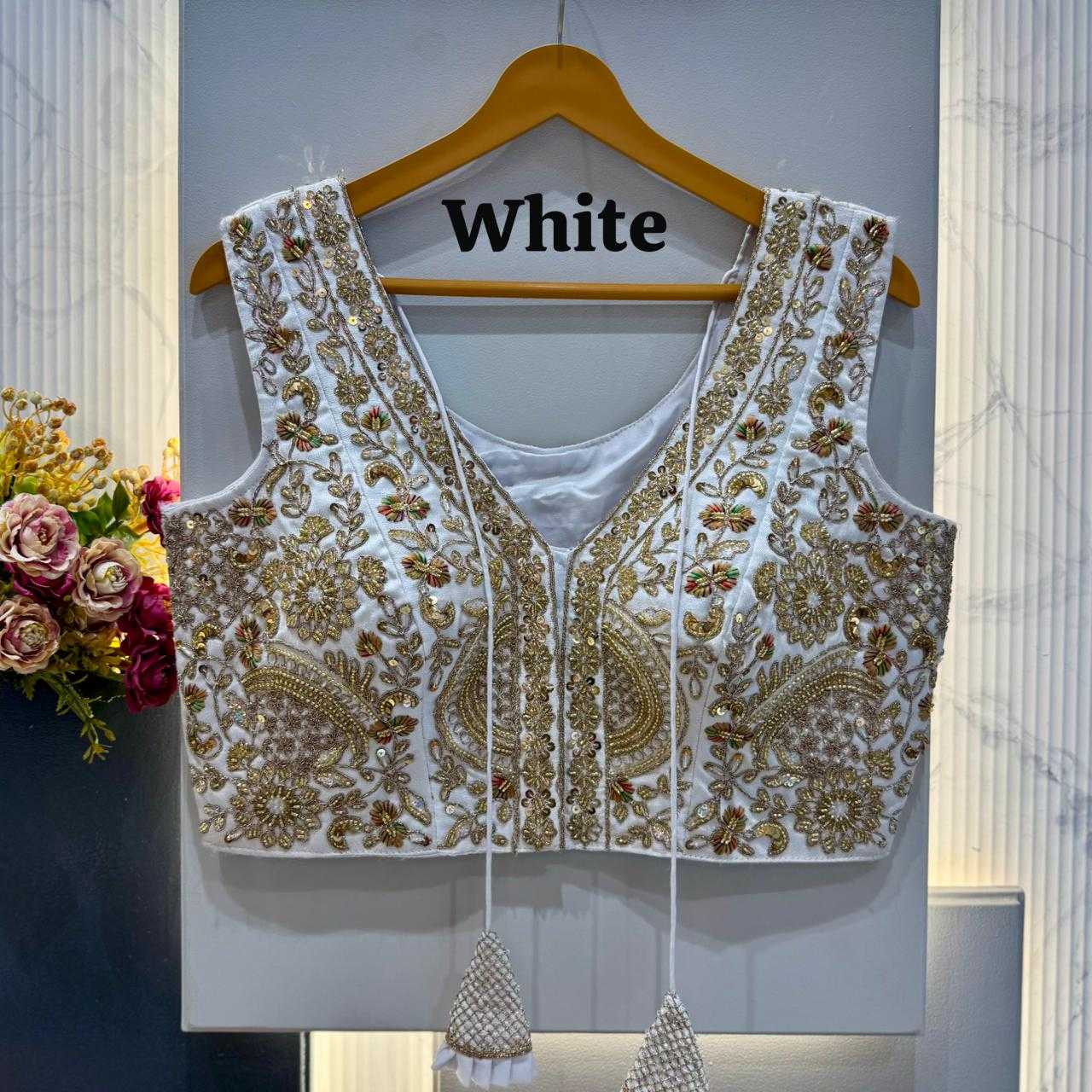 YNF Wholesale Pure Silk V-Neck Blouses  | Surat Manufacturer