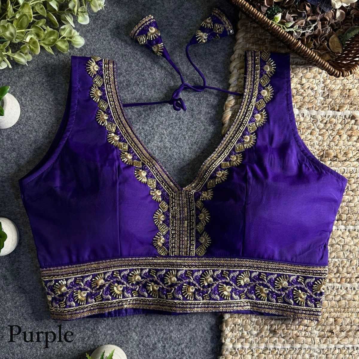 YNF Wholesale Heavy Roman Silk Blouse  | Surat Manufacturer