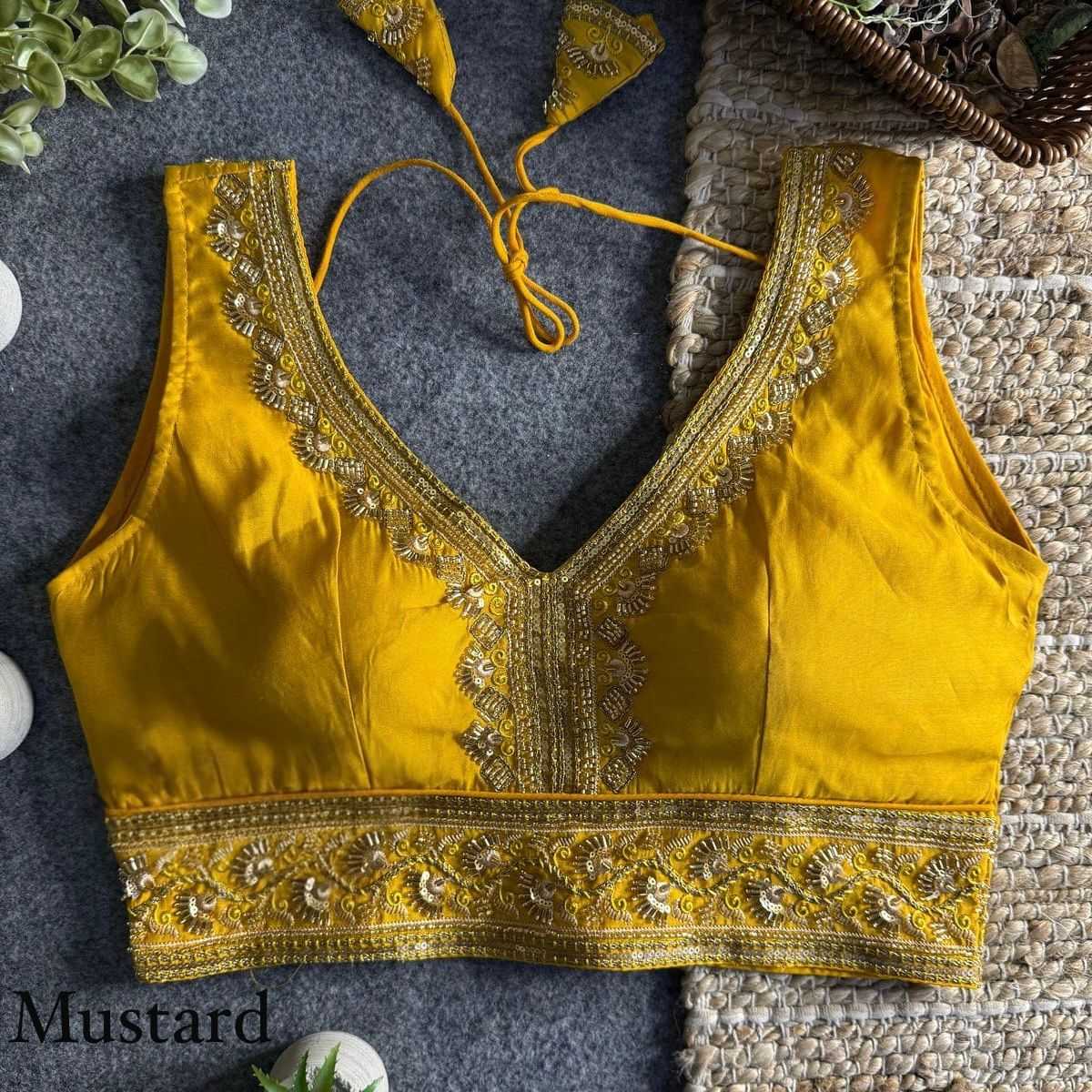 YNF Wholesale Heavy Roman Silk Blouse  | Surat Manufacturer