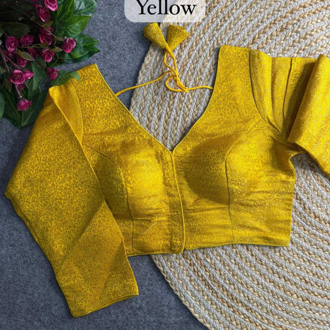YNF Wholesale Milan Silk V-Neck Blouses  | Surat Manufacturer