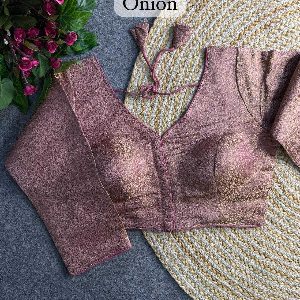 YNF Wholesale Milan Silk V-Neck Blouses  | Surat Manufacturer