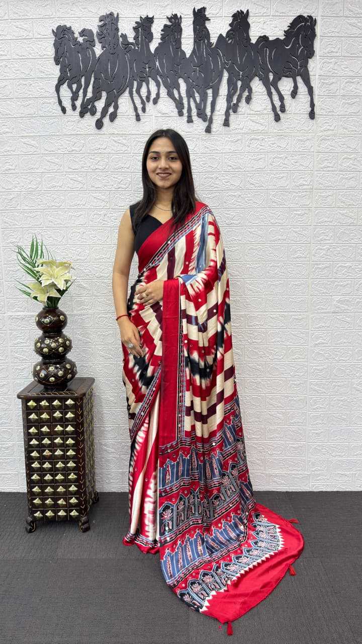 YNF Wholesale Japan Sartin Brocade Sarees  | Surat Manufacturer