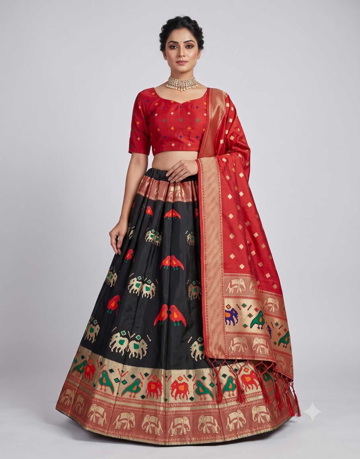 YNF Wholesale Banarasi Soft Silk Designer Lehenga  | Surat Manufacturer