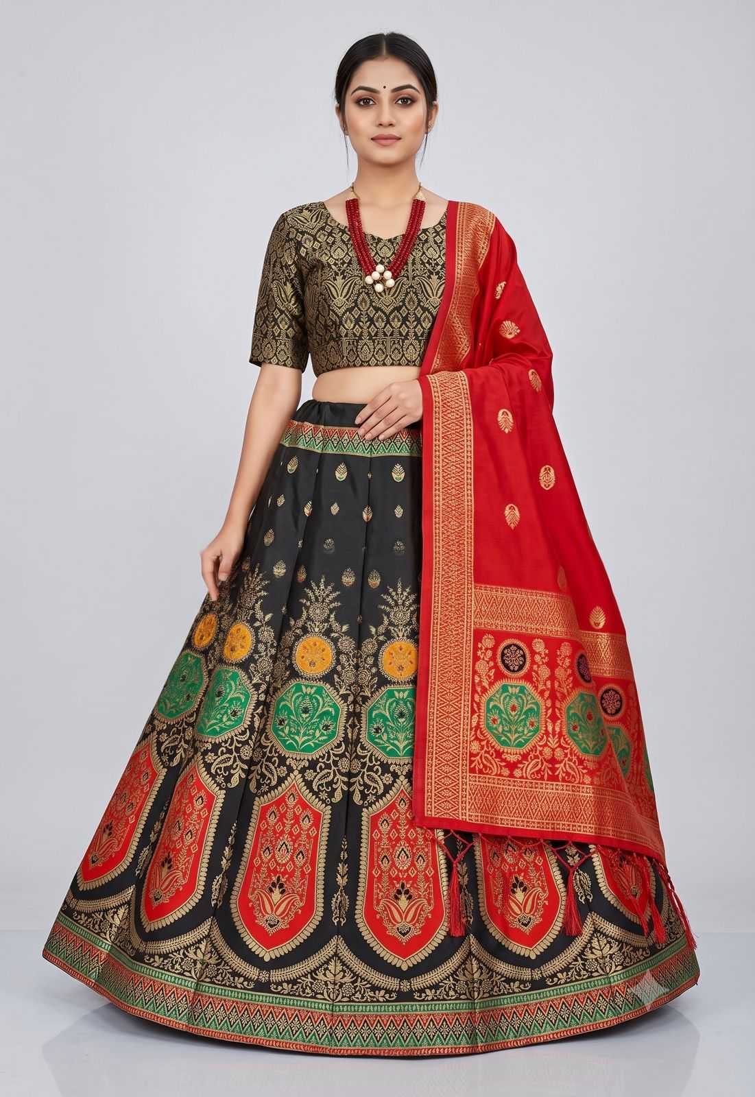YNF Wholesale Banarasi Soft Silk Designer Lehenga  | Surat Manufacturer