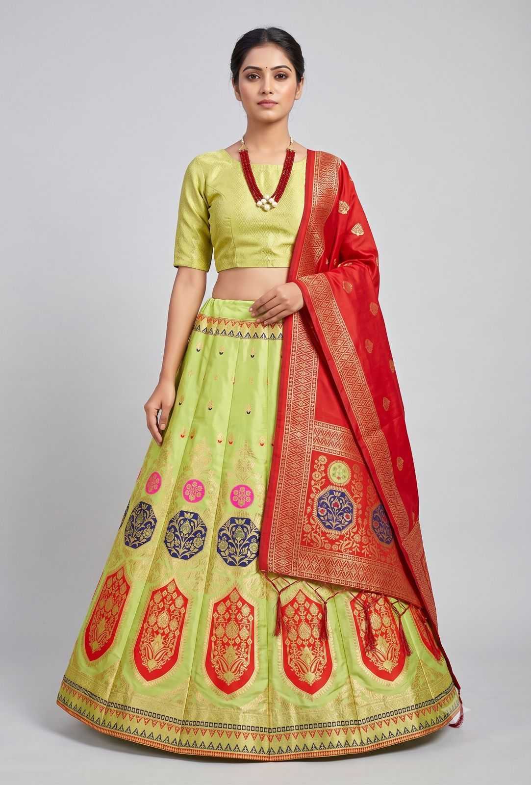 YNF Wholesale Banarasi Soft Silk Designer Lehenga  | Surat Manufacturer