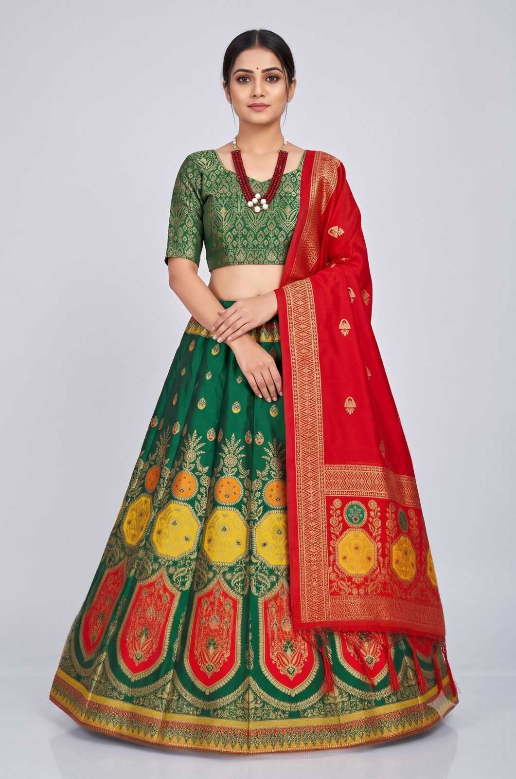 YNF Wholesale Banarasi Soft Silk Designer Lehenga  | Surat Manufacturer