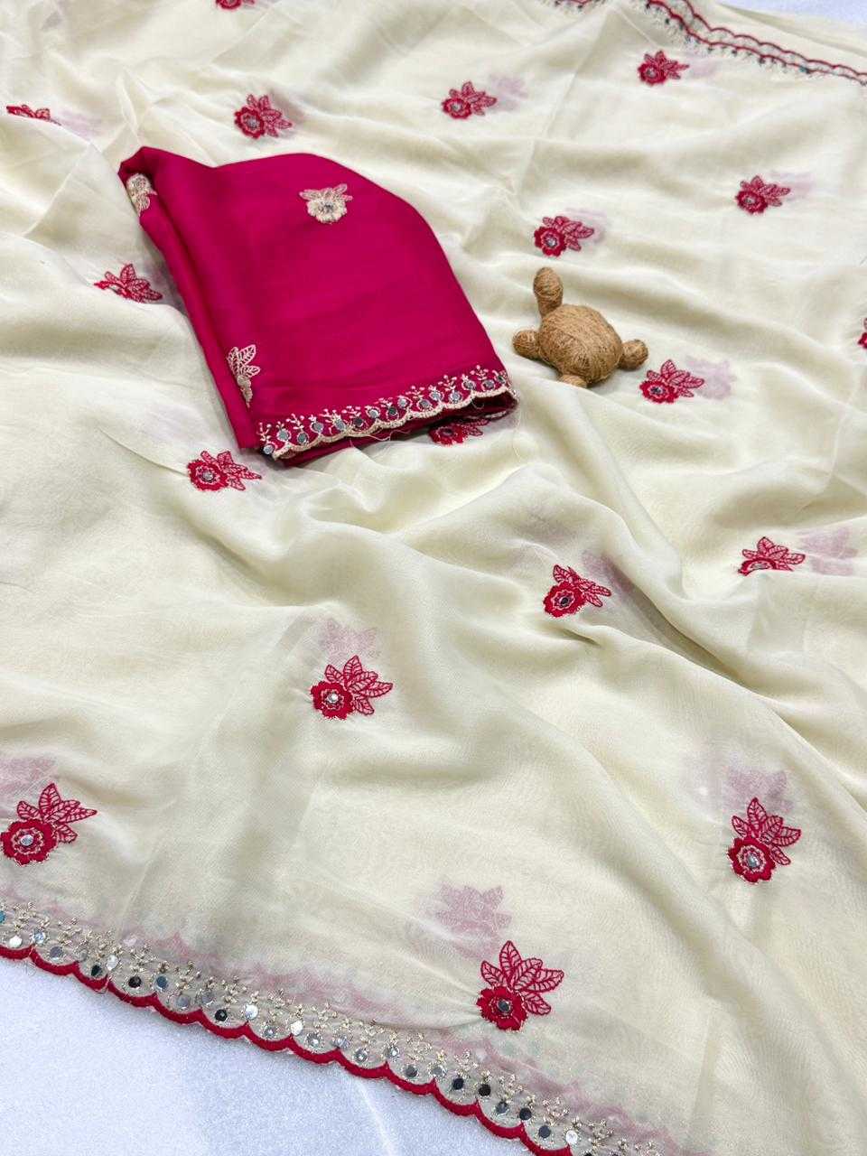 YNF Wholesale Rangoli Silk Orange Silk Sarees  | Surat Manufacturer