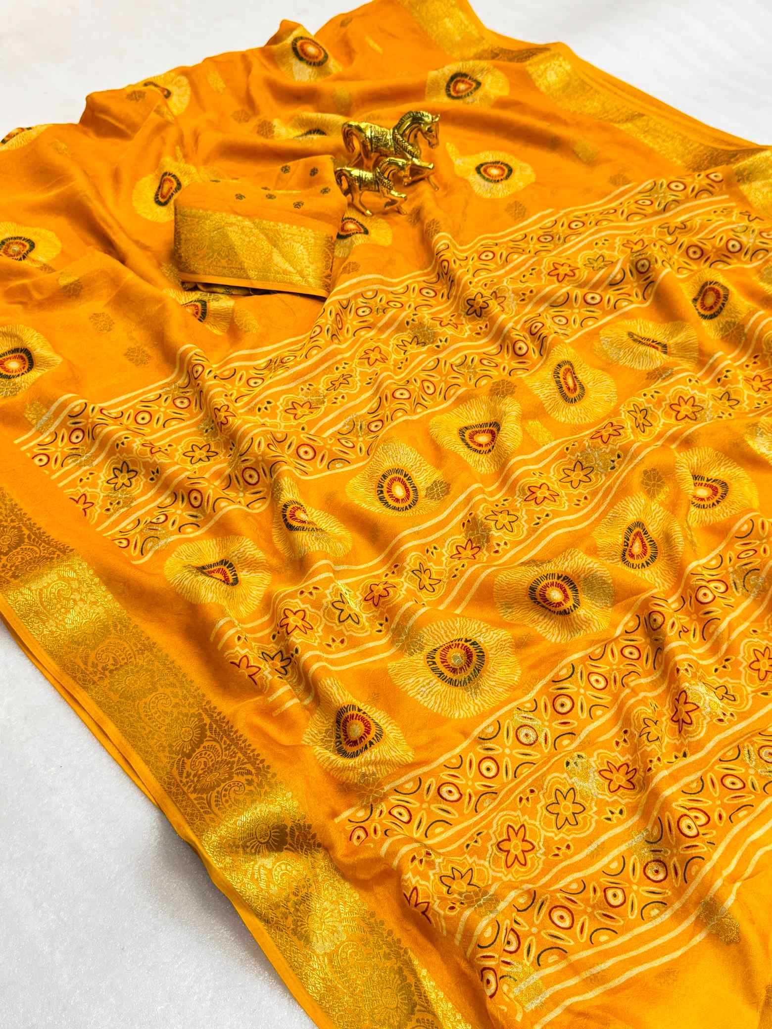 YNF Wholesale Fancy Printed Sarees  | Surat Manufacturer