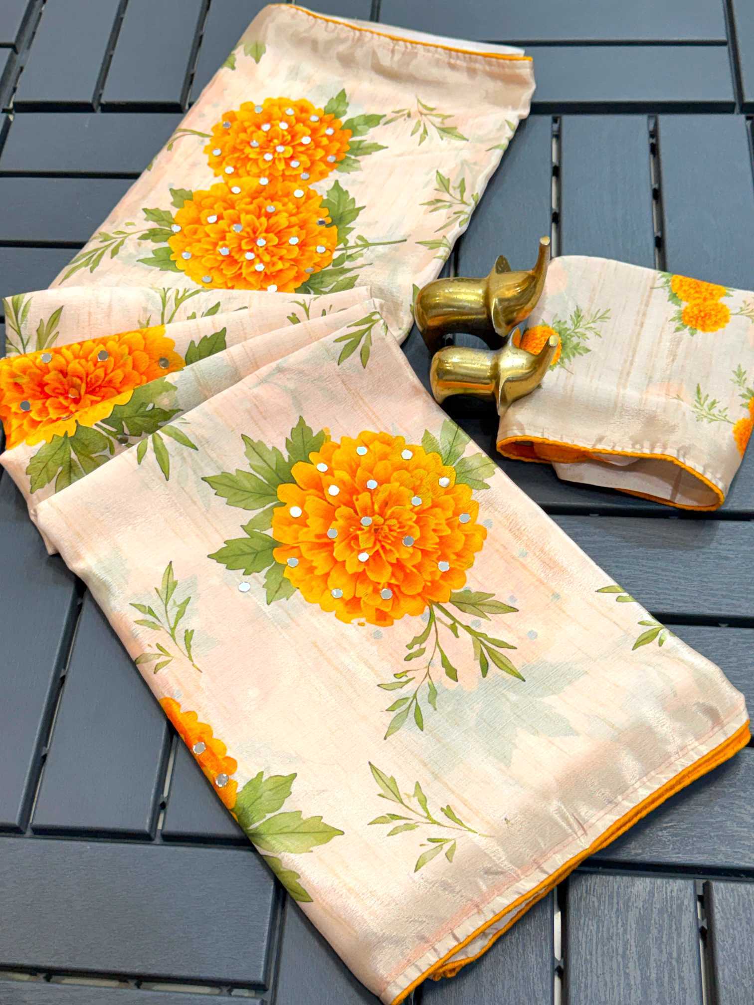 YNF Wholesale Chinon Designer Sarees  | Surat Manufacturer