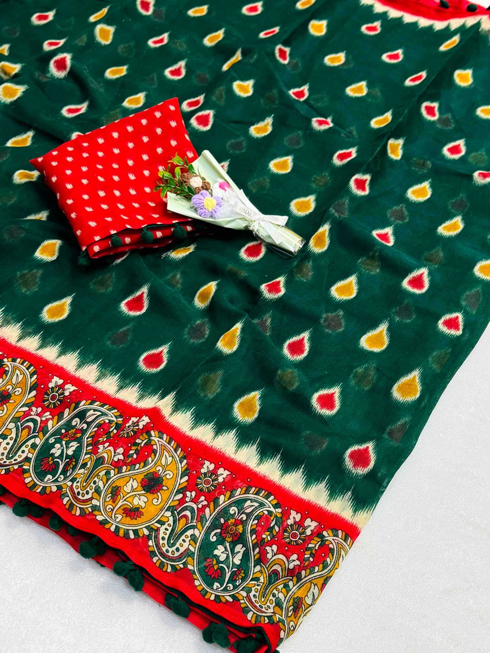 YNF Wholesale Cotton Printed Sarees  | Surat Manufacturer