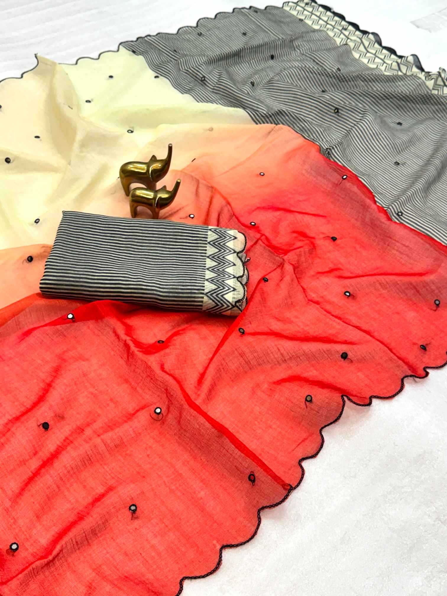 YNF Wholesale Cotton Printed Cotton Saree  | Surat Manufacturer