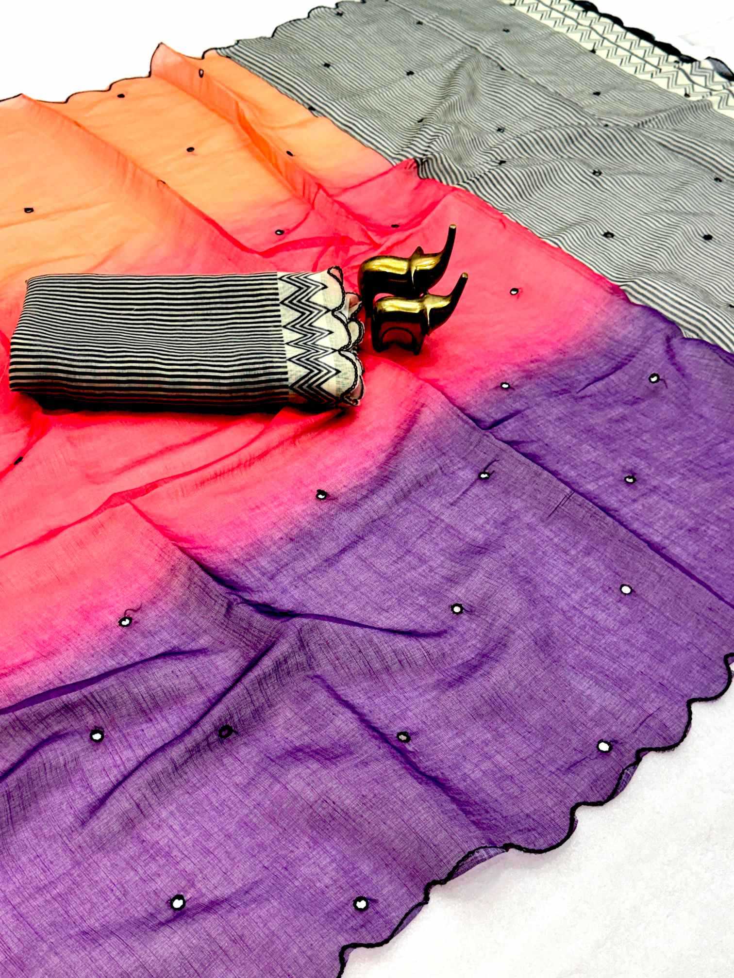 YNF Wholesale Cotton Printed Cotton Saree  | Surat Manufacturer