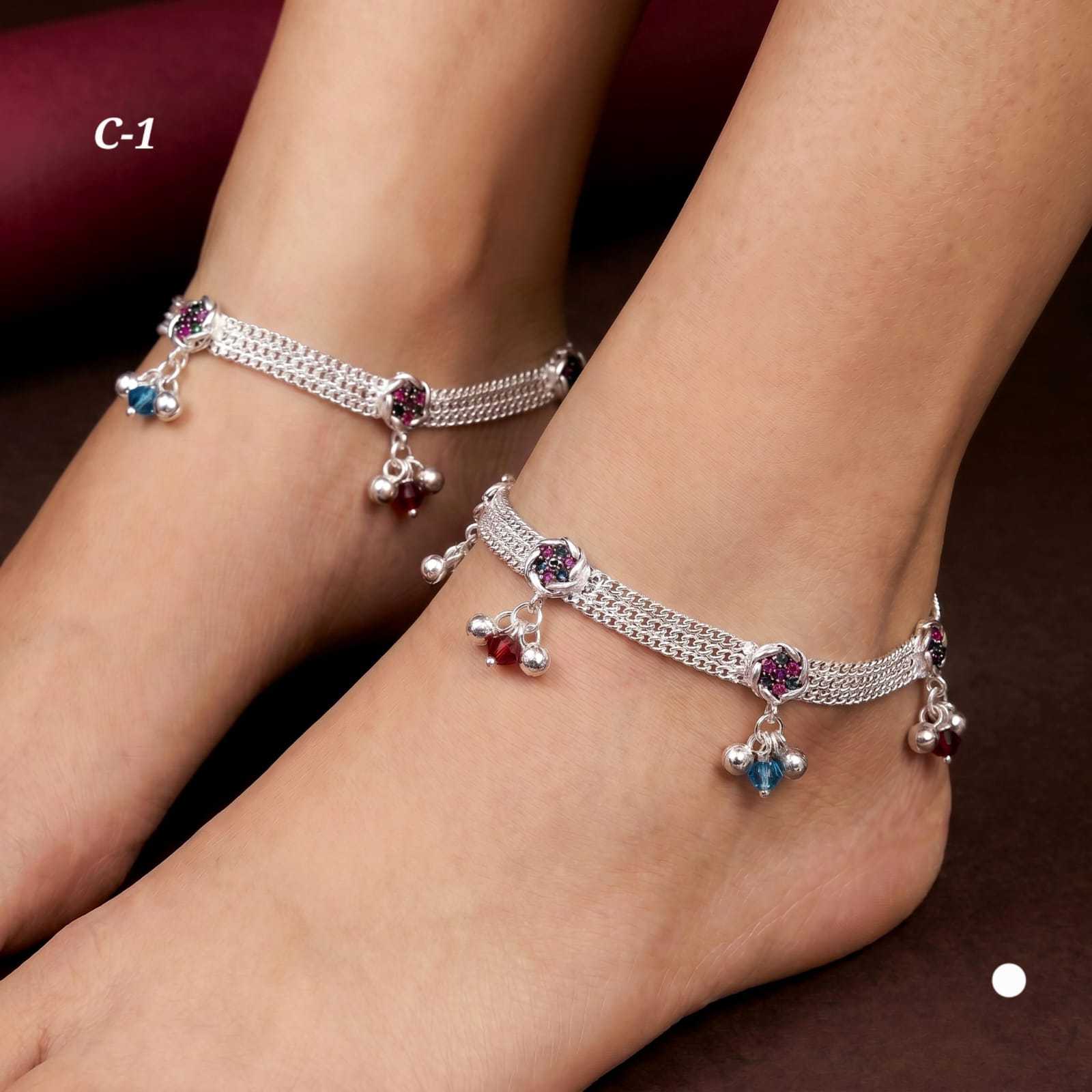YNF Wholesale Alloy AD Fancy Payal  | Surat Manufacturer