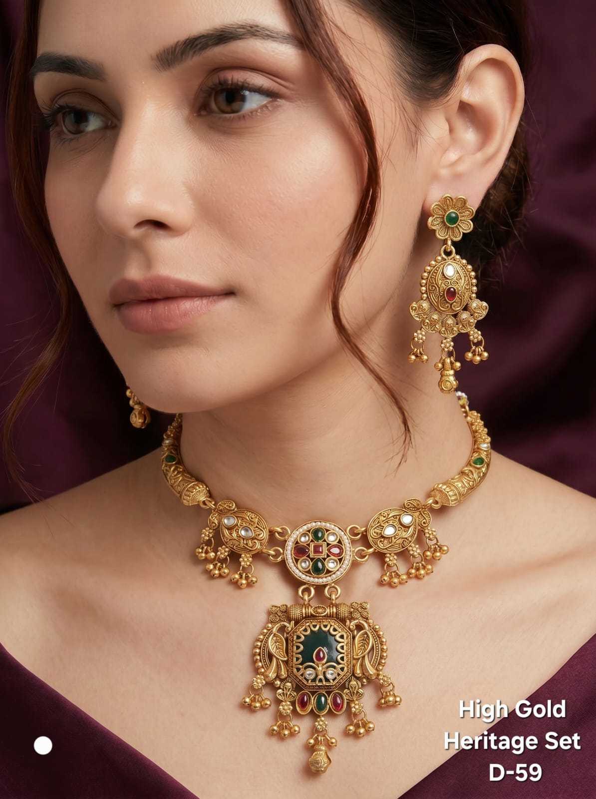 YNF Wholesale Brass Necklaces Set  | Surat Manufacturer