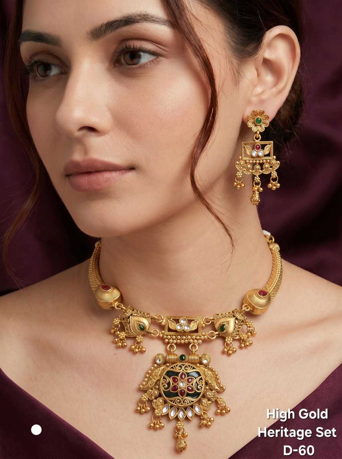 YNF Wholesale Brass Necklaces Set  | Surat Manufacturer